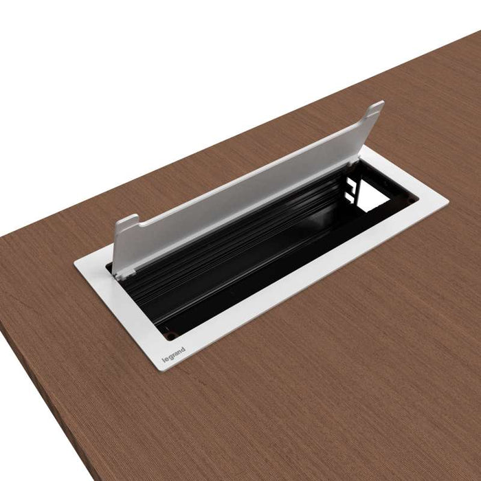 Wiremold Empty Access Table Box, Black