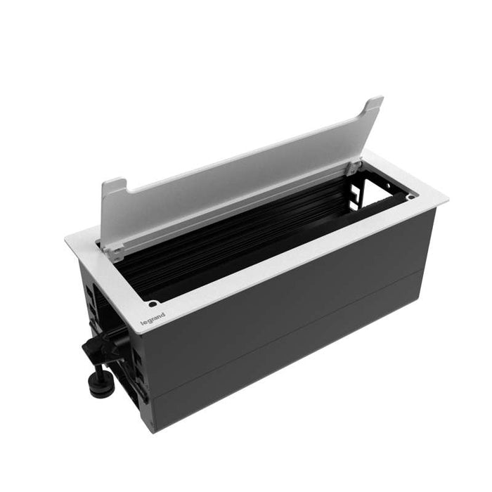 Wiremold Empty Access Table Box, White