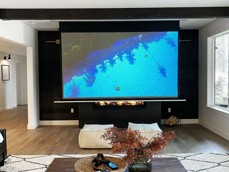 Elite Evanesce Tab-Tension B CineGrey5D Series 126 Inch Diagonal Electric Screen