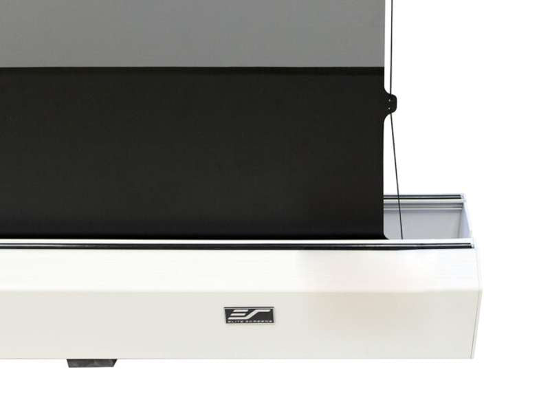 Elite Kestrel Tab-Tension 2 CLR Series 101 Inch Diagonal Electric Screen, White