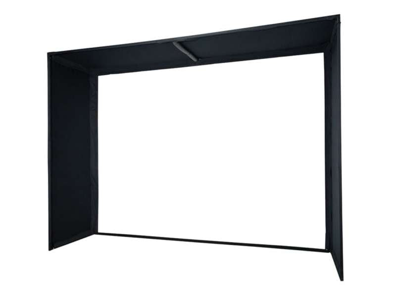 Elite GolfSim Bay Commercial Grade Multi-Sport/Golf Simulator Impact Screen, Heavy-duty Frame System with Enclosure Panels