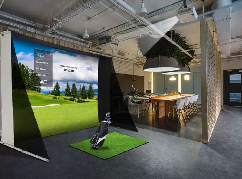 Elite GolfSim Portable Multi-Sport/Golf Simulator Impact Screen, Folding-Frame Design with Enclosure Panels, Carrying Bag