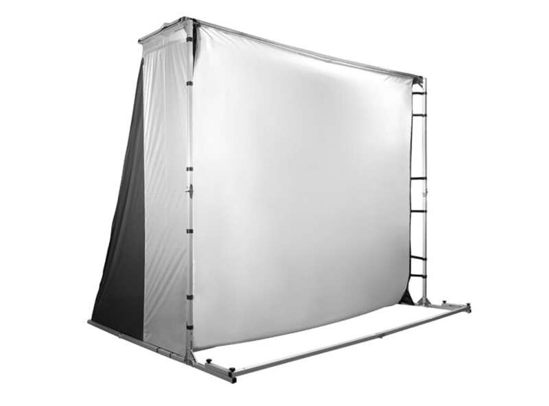 Elite GolfSim Portable Multi-Sport/Golf Simulator Impact Screen, Folding-Frame Design with Enclosure Panels, Carrying Bag