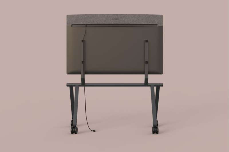 Heckler Design Mobile Rolling Stand for Neat Board Pro, Black/Gray