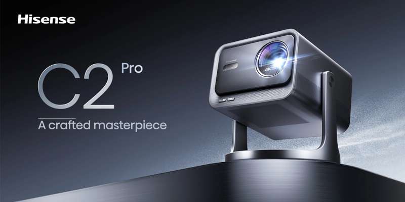Hisense C2 Pro TriChroma Laser Mini Projector (up to 300")