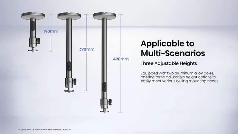 Hisense CM8Q Mini Projector Ceiling Metal Mount