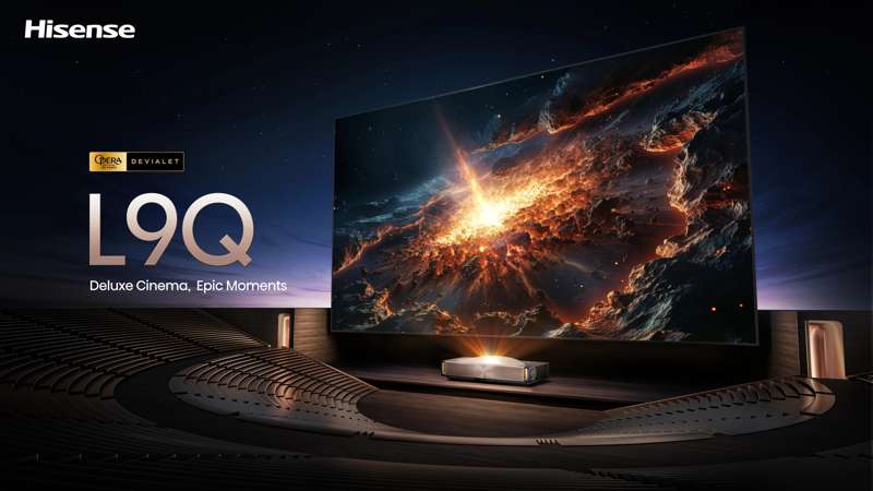 Hisense L9Q Triple Laser Ultra Short Throw Projector (up to 200")
