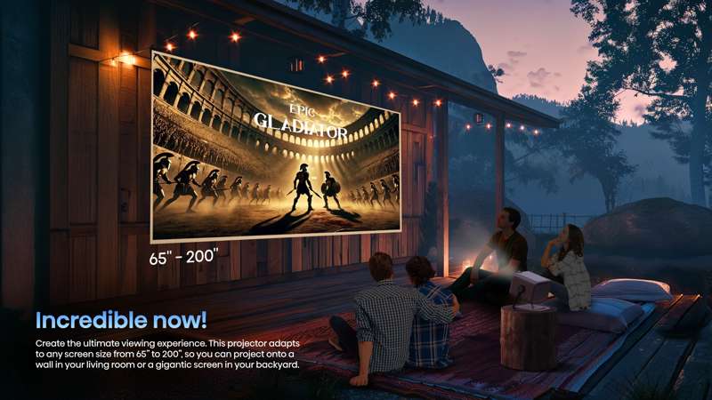 Hisense M2 Pro 4K UHD Triple Laser Smart Mini Projector