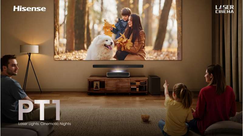 Hisense PT1 4K UHD Triple Laser Ultra Short Throw UST Smart Projector