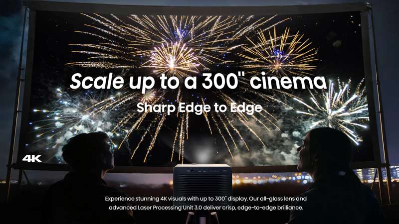 Hisense XR10 4K Triple Laser Smart Projector with IRIS & Lens shift, free Carry case included