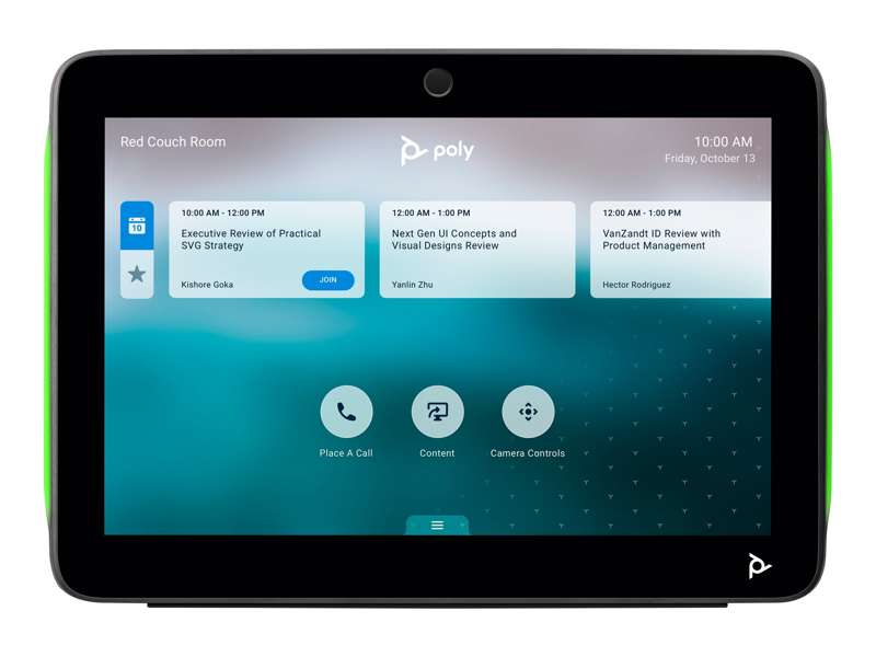 Poly Studio X72 Premium All-in-one Video Bar for Large Conference Spaces with TC10 Touch Controller