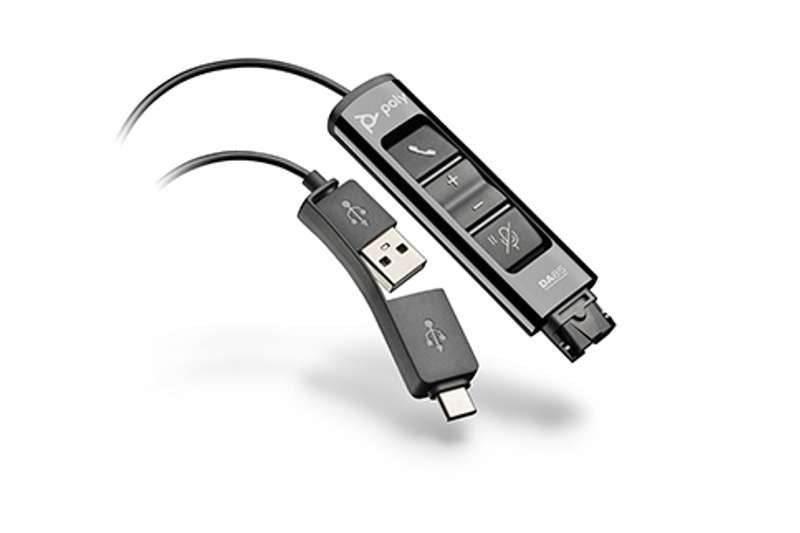 Poly DA85 USB-A/USB-C QD Smart Digital Headset Adaptor — AVI-SPL Shop