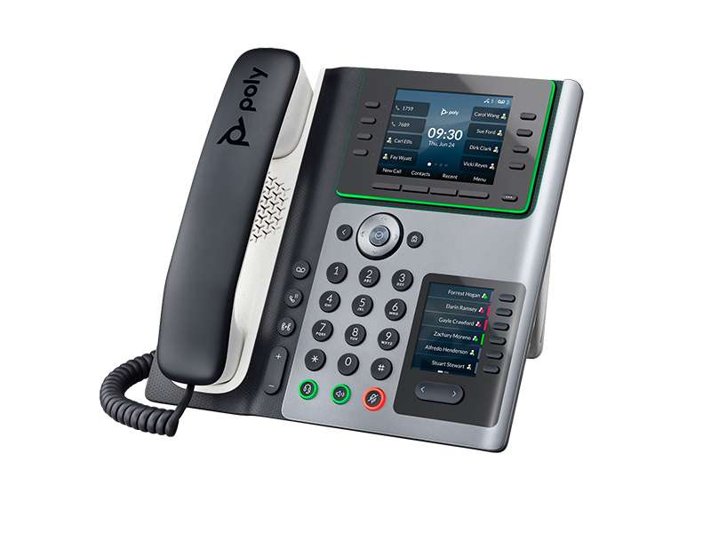 Poly Edge E450 IP Phone and PoE-enabled
