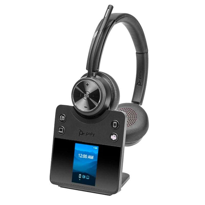Poly Savi 7420 Office Stereo Microsoft Teams Certified DECT Wireless Headset (8L583AA#ABA)