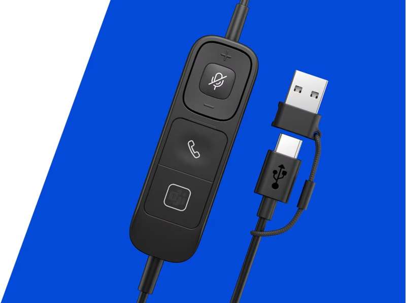 Poly Mission 415 Monaural USB Wired Headset (Bulk)