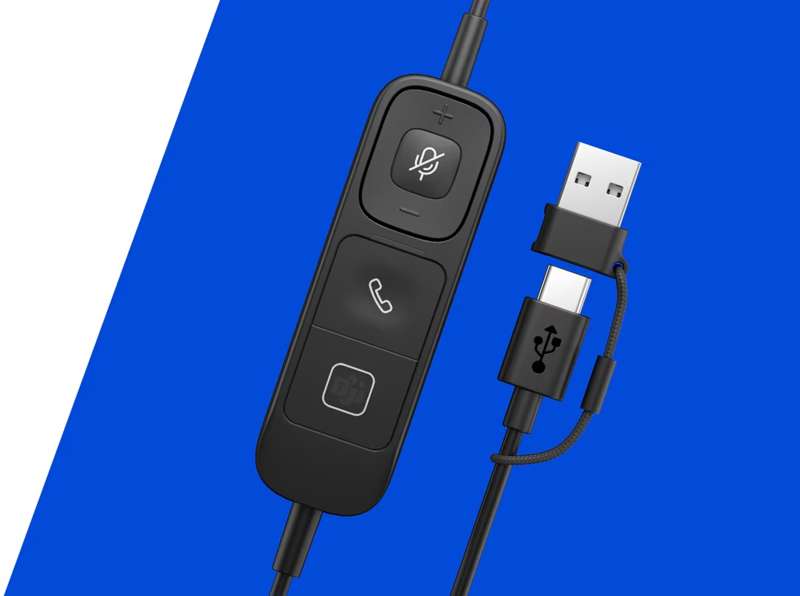 Poly Mission 825 Stereo USB‑C Headset (HPP‑Co1FCAA#AC3)