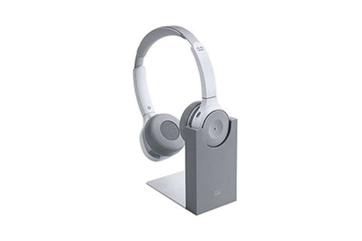 Cisco 730 Wireless Dual On-ear Headset+Stand USB-A Bundle-Platinum (HS-WL-730-BUNAS-P)