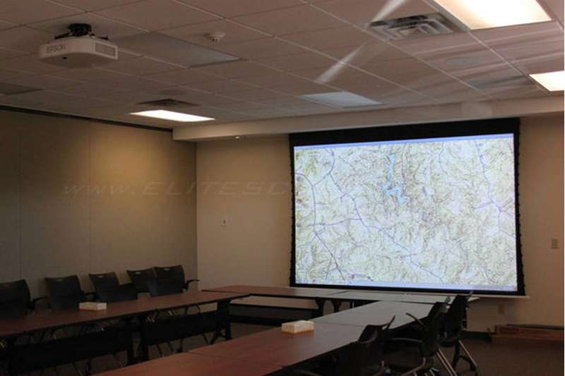 Elite Evanesce Tab-Tension Series 106 Inch Diagonal Electric Screen
