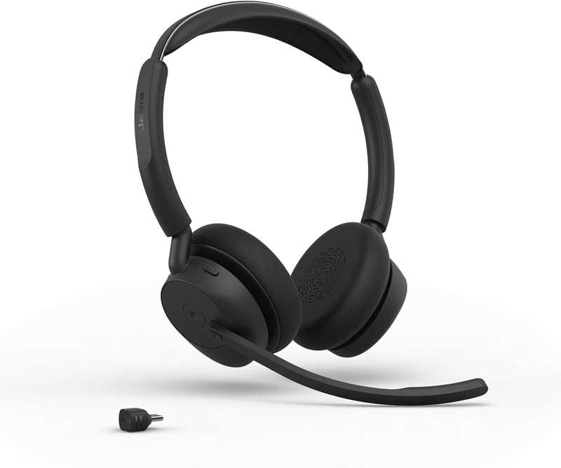 Jabra Evolve3 45 Stereo MS Headset - USB-C with LINK 390c Bluetooth Adapter