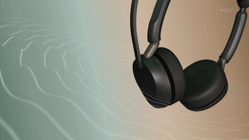 Jabra Evolve3 65 Stereo UC Headset - USB-C with LINK 390c Bluetooth Adapter and Charging Stand