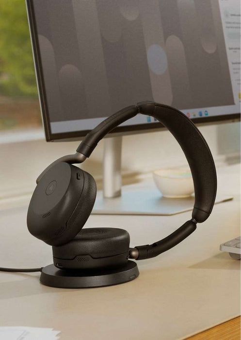 Jabra Evolve3 65 Flex MS Headset - USB-A with LINK 390a Bluetooth Adapter - Black