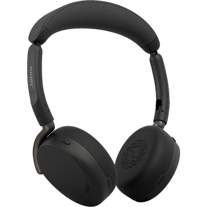 Jabra Evolve3 65 Flex UC Headset - USB-A with LINK 390a Bluetooth Adapter with Wireless Charging Pad