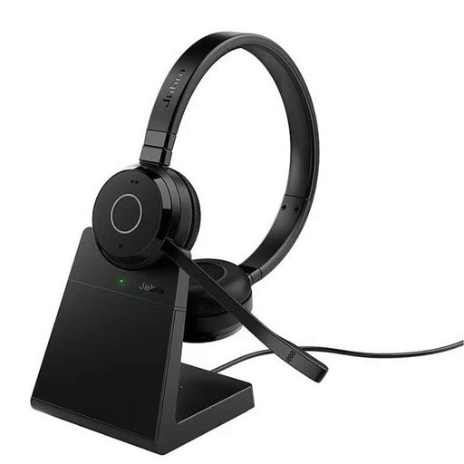 Jabra Evolve 65 TE Link 390a Microsoft Teams Stereo Wireless Headset + Stand (6699-833-399)