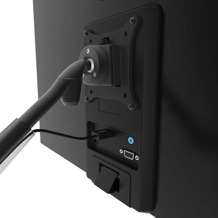 Kanto Dual-Monitor Gas Shock Desktop Mount for 17-inch to 32-inch Displays - Black