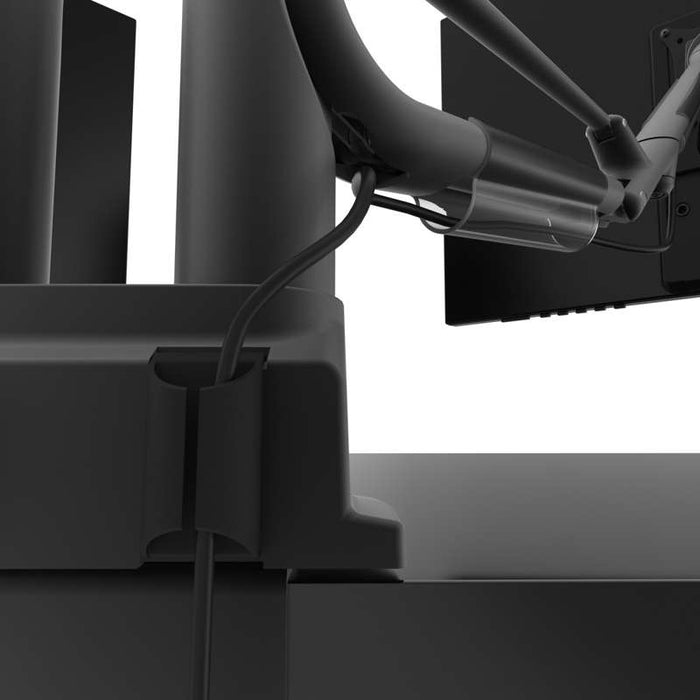 Kanto Dual-Monitor Gas Shock Desktop Mount for 17-inch to 32-inch Displays - Black