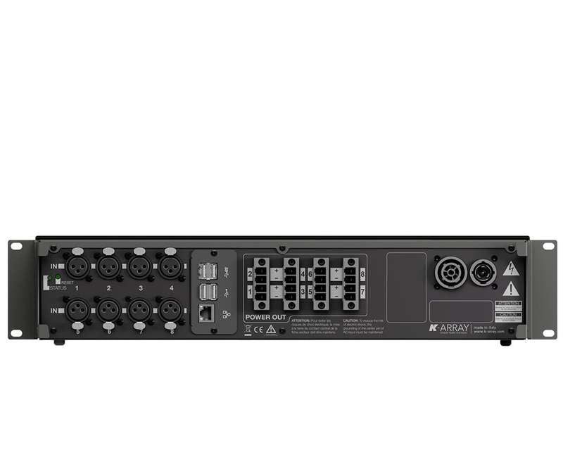 K-array Kommander-KA18 8-Channel Class D Amplifier with Integrated DSP and Remote Control