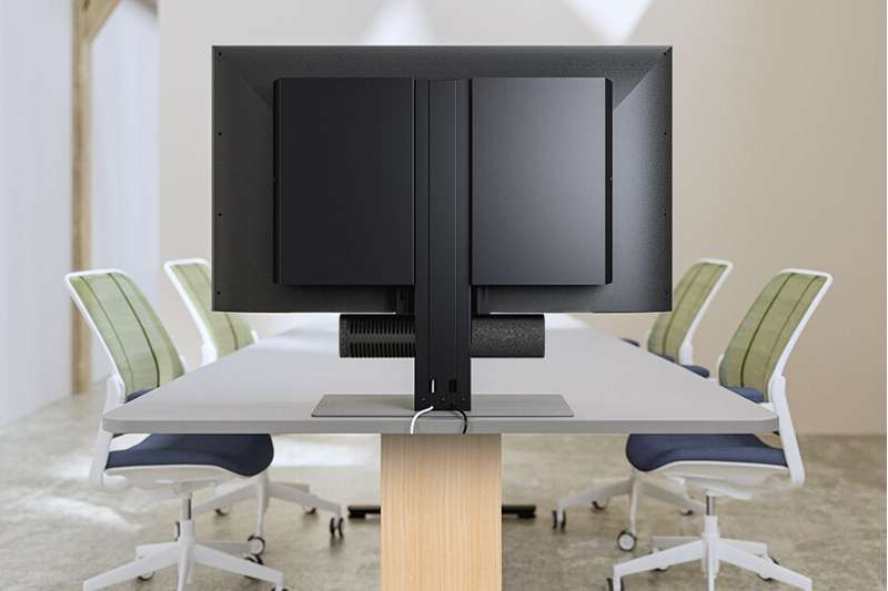 LG Electronics 65" Microsoft Teams Rooms Express Install Bundle – LG PK640S 4K Display, Jabra PanaCast 40 VBS, Salamander Stand