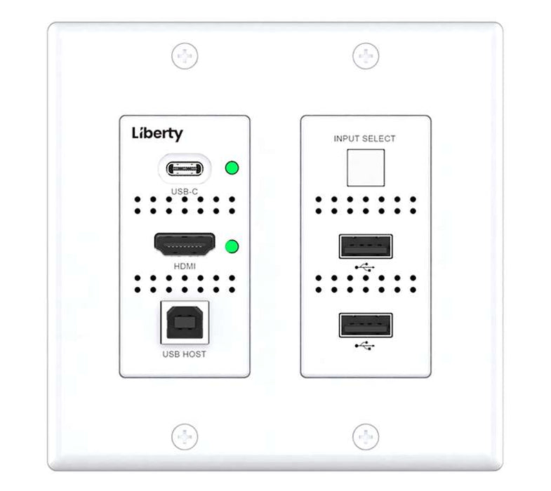 Liberty AV Solutions Digitalinx Series 4K60 HDMI & USB-C HDBaseT 3.0 Wall Plate Extension Set