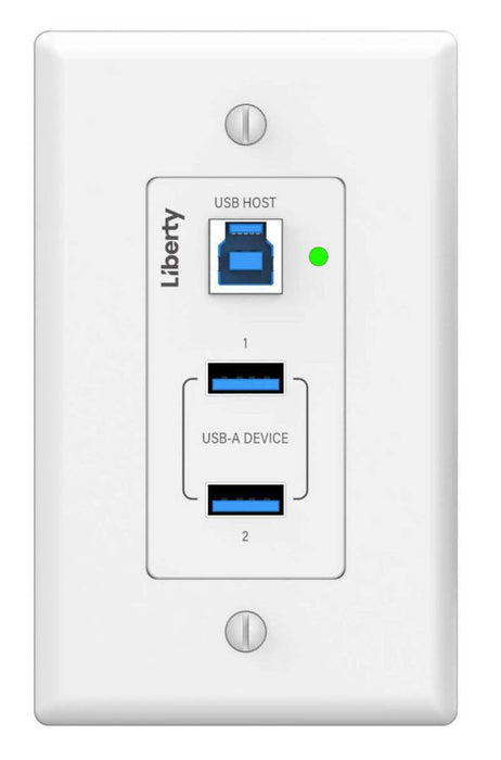 Liberty AV Solutions Intelix Series USB3.2 Gen 1 Extender Host Wall Plate