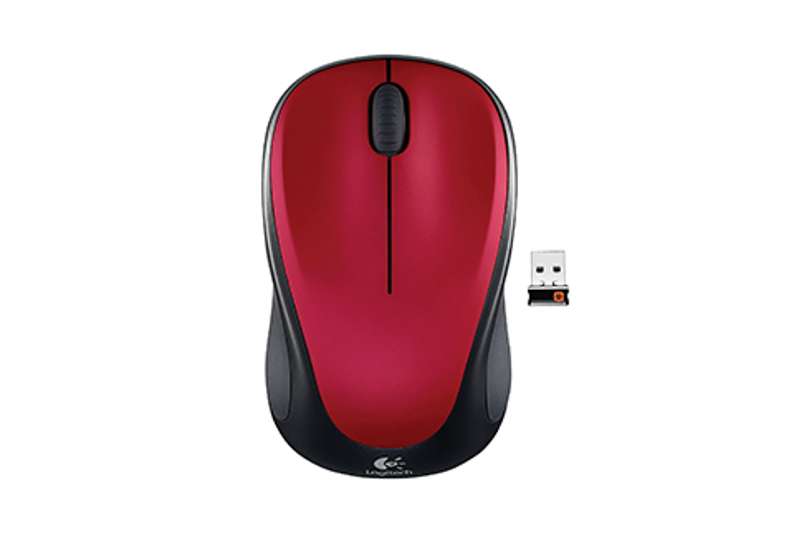Logitech M317 Wireless Mouse, Red