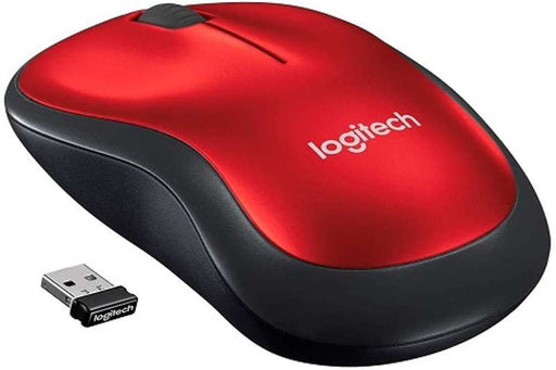 Logitech 185 Wireless Optical Mouse 2.4 GHz (Red)