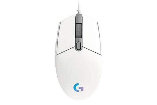 Logitech G203 Lightsync Game Wired Mouse, White