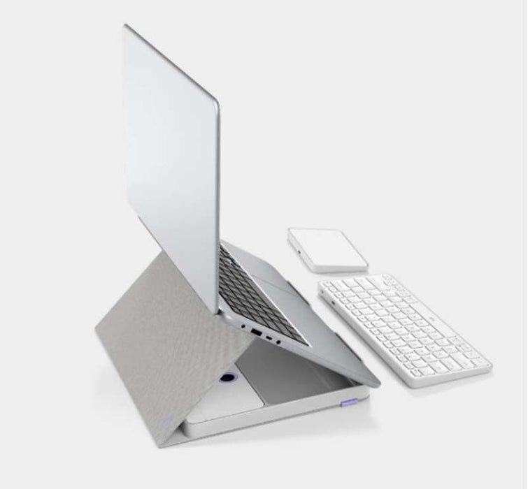 Logitech Casa Pop-Up Desk All-in-one Kit: Stand, Keyboard, Touchpad, Nordic Calm
