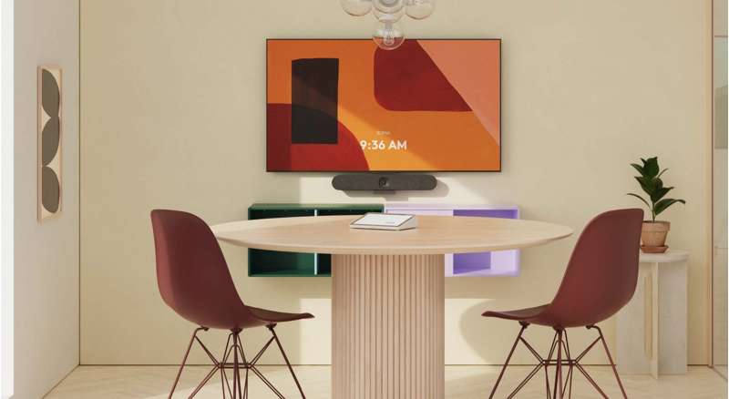 Logitech Tap IP 2 Touch Controller, Off-White, Meeting Room Control Console for Small to Large Conference Rooms