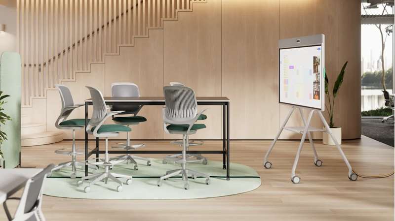 Logitech Rally Board 65 Video Conferencing Touchscreen Display, Off-White