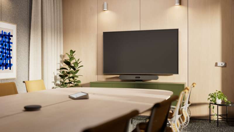 Logitech Rally Bar 2 -  4K All-in-One Video Bar with 4x HD Digital Zoom for Medium to Large Meeting Rooms (Graphite)