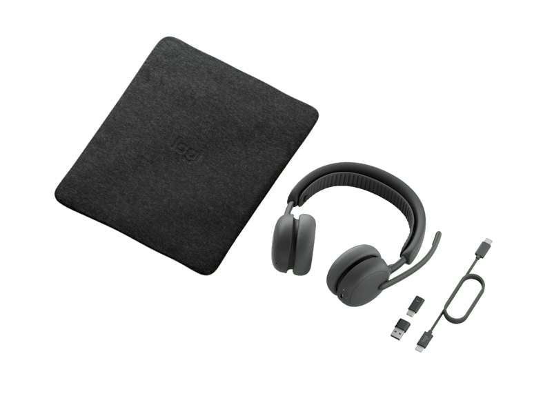 Logitech Zone Wireless 2 ES for Business Wireless Headset - Teams version w/receiver, Graphite