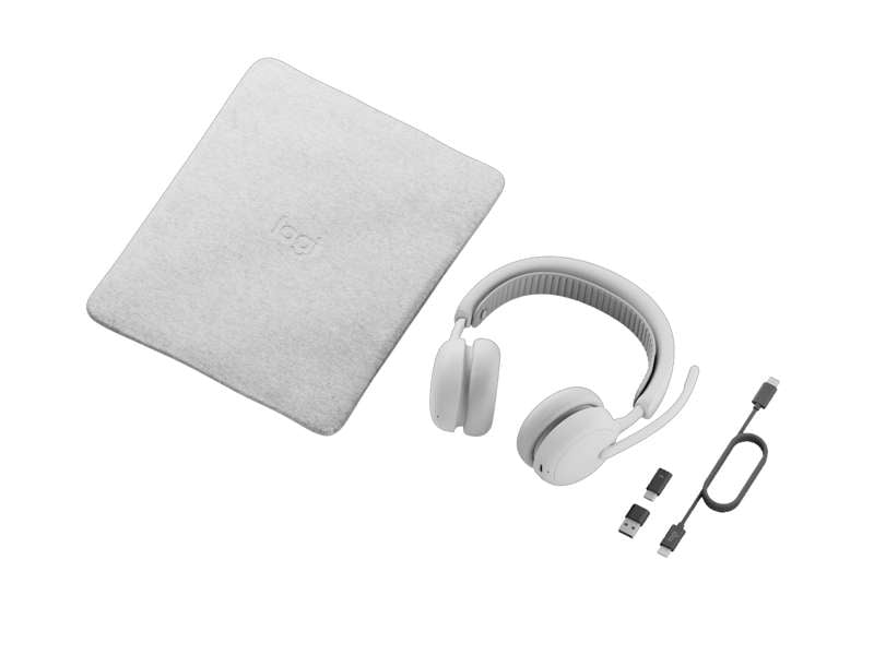 Logitech Zone Wireless 2 ES for Business Wireless Headset - Teams version w/receiver, Off-white