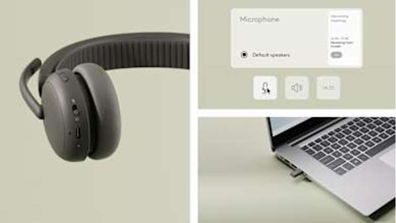 Logitech Zone Wireless 2 ES for Business Wireless Headset - Teams version w/receiver, Rose