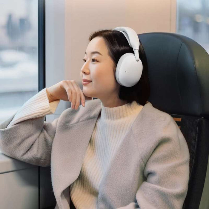 Logitech Zone Vibe Pro Adaptive Noise-Canceling Headphone with AI-powered Voice Isolation, Off-White