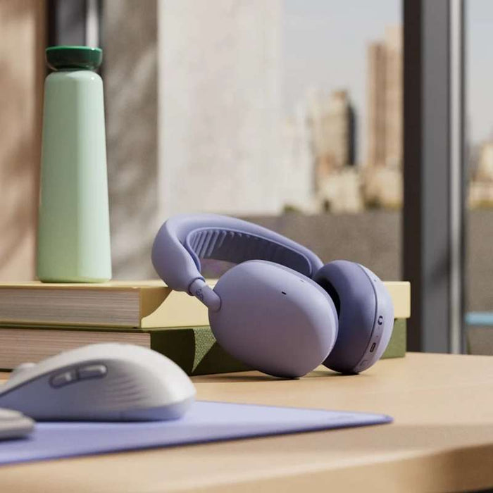 Logitech Zone Vibe Pro Adaptive Noise-Canceling Headphone with AI-powered Voice Isolation, Lilac