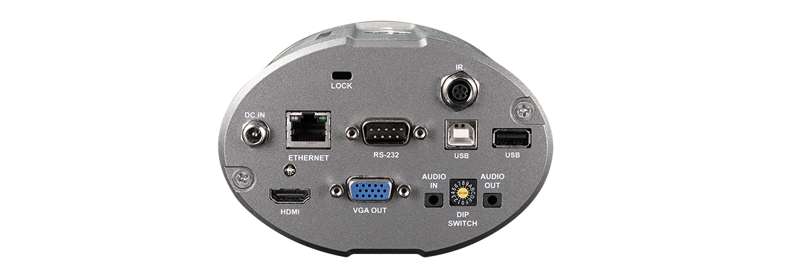 Lumens CL511 4K Ceiling‑Mounted Camera with 300× Total Zoom, RTSP Streaming & PoE+