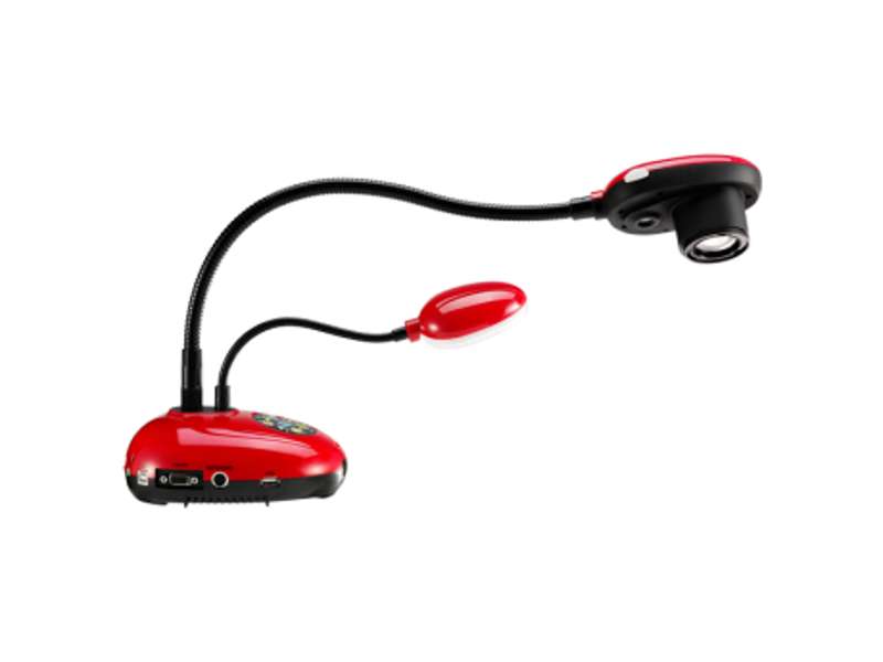 Lumens DC193 Ladibug Document Camera, 20× Zoom, 30 fps, HDMI Pass‑Through, 4 TB USB Storage, Red