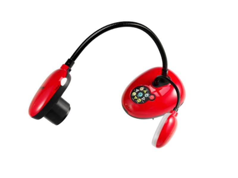 Lumens DC193 Ladibug Document Camera, 20× Zoom, 30 fps, HDMI Pass‑Through, 4 TB USB Storage, Red