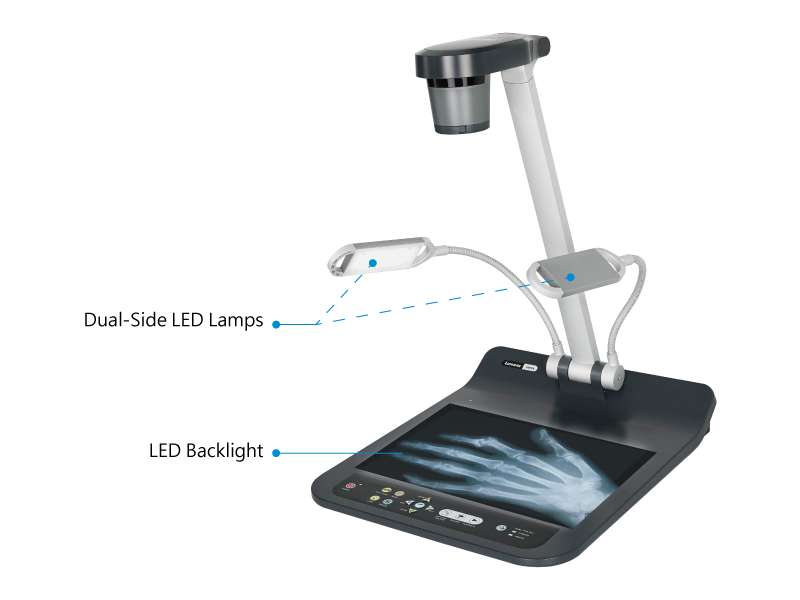 Lumens PS753 4K Desktop Document Camera with 300x zoom, HDMI, VGA, USB, and IP streaming