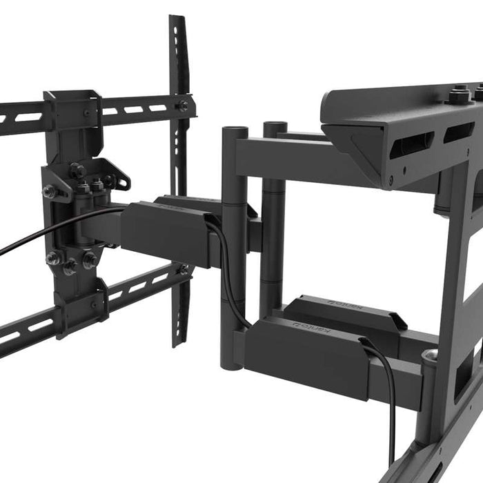 Kanto Full-Motion Metal Stud TV Mount with SNAPTOGGLE® Heavy-Duty Toggle Bolts for 34" to 65" TVs - Black